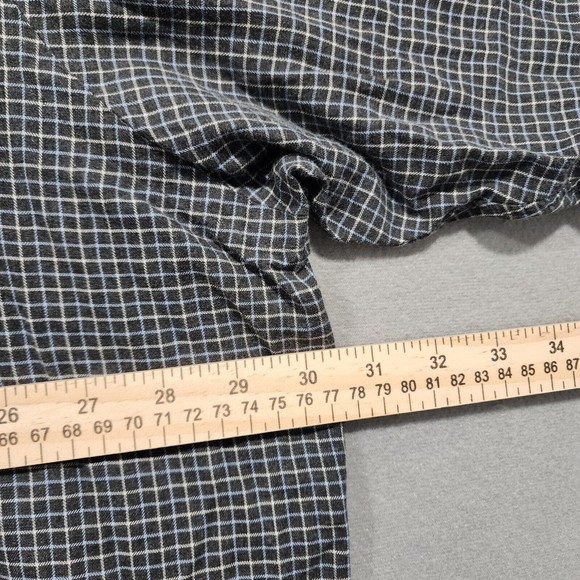 Polo Ralph Lauren Shirt Mens 3XB Black White Chekcer 100% Cotton Black Pony Vtg - Picture 13 of 16